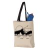 11L Canvas Tote with Contrast-Color Handles Vignette
