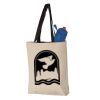 11L Canvas Tote with Contrast-Color Handles Vignette