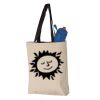 11L Canvas Tote with Contrast-Color Handles Vignette