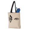 11L Canvas Tote with Contrast-Color Handles Vignette