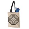 11L Canvas Tote with Contrast-Color Handles Vignette