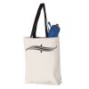 11L Canvas Tote with Contrast-Color Handles Vignette