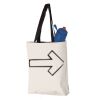 11L Canvas Tote with Contrast-Color Handles Vignette