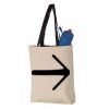 11L Canvas Tote with Contrast-Color Handles Vignette