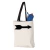 11L Canvas Tote with Contrast-Color Handles Vignette