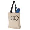 11L Canvas Tote with Contrast-Color Handles Vignette
