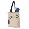 11L Canvas Tote with Contrast-Color Handles Vignette