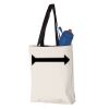 11L Canvas Tote with Contrast-Color Handles Vignette