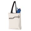 11L Canvas Tote with Contrast-Color Handles Vignette