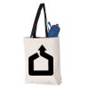 11L Canvas Tote with Contrast-Color Handles Vignette