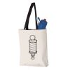 11L Canvas Tote with Contrast-Color Handles Vignette