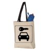 11L Canvas Tote with Contrast-Color Handles Vignette
