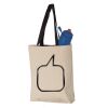 11L Canvas Tote with Contrast-Color Handles Vignette