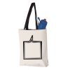 11L Canvas Tote with Contrast-Color Handles Vignette