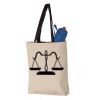 11L Canvas Tote with Contrast-Color Handles Vignette