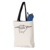 11L Canvas Tote with Contrast-Color Handles Vignette