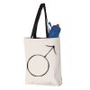 11L Canvas Tote with Contrast-Color Handles Vignette