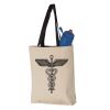 11L Canvas Tote with Contrast-Color Handles Vignette