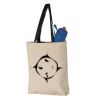 11L Canvas Tote with Contrast-Color Handles Vignette