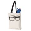11L Canvas Tote with Contrast-Color Handles Vignette