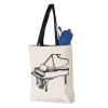 11L Canvas Tote with Contrast-Color Handles Vignette