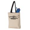 11L Canvas Tote with Contrast-Color Handles Vignette