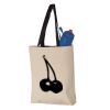 11L Canvas Tote with Contrast-Color Handles Vignette