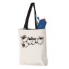 11L Canvas Tote with Contrast-Color Handles Vignette