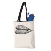 11L Canvas Tote with Contrast-Color Handles Vignette