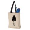 11L Canvas Tote with Contrast-Color Handles Vignette