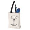 11L Canvas Tote with Contrast-Color Handles Vignette