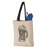 11L Canvas Tote with Contrast-Color Handles Vignette