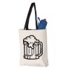 11L Canvas Tote with Contrast-Color Handles Vignette