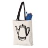 11L Canvas Tote with Contrast-Color Handles Vignette
