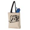11L Canvas Tote with Contrast-Color Handles Vignette
