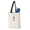 11L Canvas Tote with Contrast-Color Handles Vignette