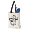 11L Canvas Tote with Contrast-Color Handles Vignette