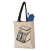 11L Canvas Tote with Contrast-Color Handles Vignette
