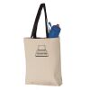 11L Canvas Tote with Contrast-Color Handles Vignette