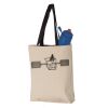 11L Canvas Tote with Contrast-Color Handles Vignette