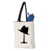 11L Canvas Tote with Contrast-Color Handles Vignette