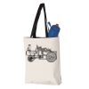 11L Canvas Tote with Contrast-Color Handles Vignette