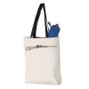 11L Canvas Tote with Contrast-Color Handles Vignette