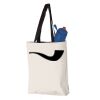 11L Canvas Tote with Contrast-Color Handles Vignette