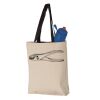11L Canvas Tote with Contrast-Color Handles Vignette