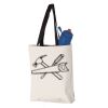 11L Canvas Tote with Contrast-Color Handles Vignette