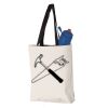 11L Canvas Tote with Contrast-Color Handles Vignette