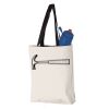 11L Canvas Tote with Contrast-Color Handles Vignette