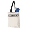 11L Canvas Tote with Contrast-Color Handles Vignette