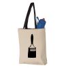 11L Canvas Tote with Contrast-Color Handles Vignette